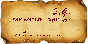 Sétáló Gyöngyi névjegykártya
